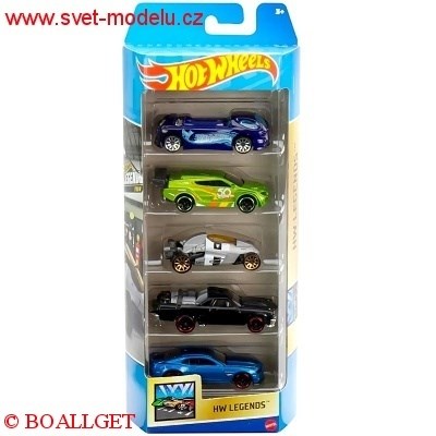 HOTWHEELS AUTÍČKA 5-PACK HW LEGENDS