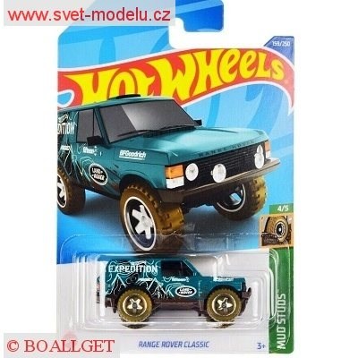 AUTÍČKO HOT WHEELS MUD STUNDS HHF26 RANGE ROVER CLASSIC GREEN