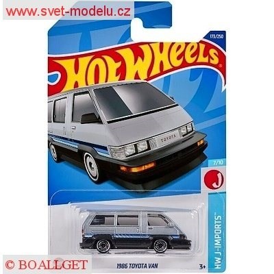 AUTÍČKO HOT WHEELS HW J-IMPORTS HHF68 TOYOTA VAN 1986 SILVER