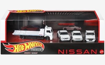 AUTKA HOT WHEELS PREMIUM HKC16 NISSAN SKYLINE CARS & TRANSPORTER