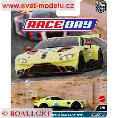 AUTÍČKO HOT WHEELS PREMIUM HKC60 CAR CULTURE RACE DAY ASTON MARTIN VANTAGE GTE