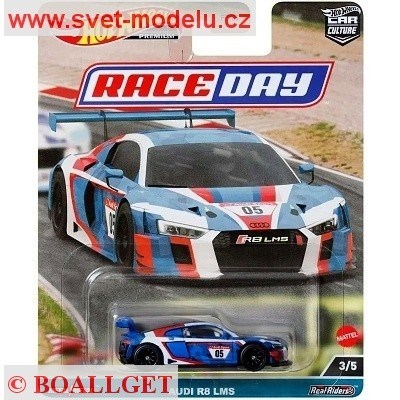 AUTKO HOT WHEELS PREMIUM HKC61 CAR CULTURE RACE DAY AUDI R8 LMS