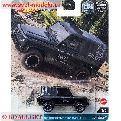 AUTÍČKO HOT WHEELS PREMIUM OFF ROAD HKC72 MERCEDES-BENZ G-CLASS 1993 BLACK