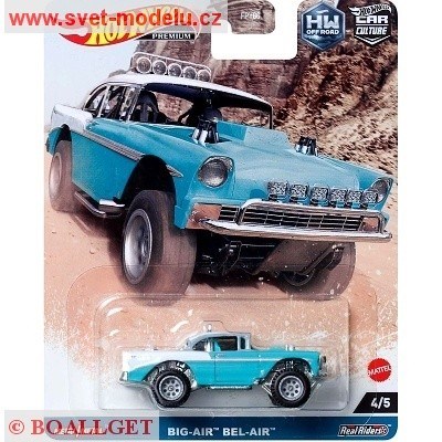 AUTÍČKO HOT WHEELS PREMIUM OFF ROAD HKC74 BIG AIR BEL AIR GREEN