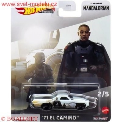 AUTÍČKO HOTWHEELS PREMIUM STAR WARS THE MANDALORIAN EL CAMINO 1971