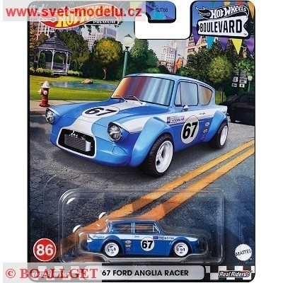 AUTÍČKO HOT WHEELS PREMIUM BOULEVARD HKF32 FORD ANGLIA RACER 1967