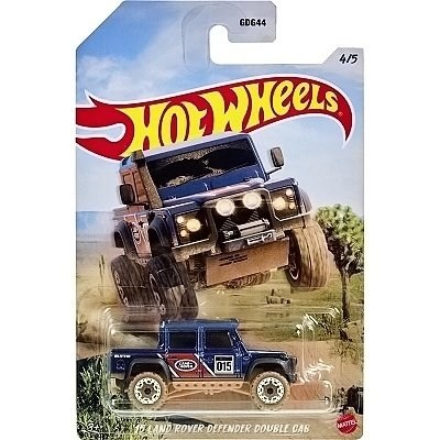 AUTÍČKA HOT WHEELS HLK19 MUD RUNNERS LAND ROVER DEFENDER DOUBLE CAB 2015