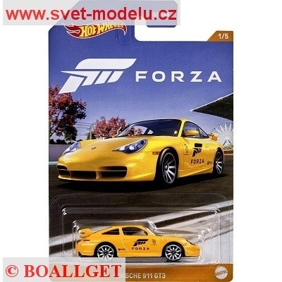 AUTÍČKO HOT WHEELS FORZA HLK28 PORSCHE 911 GT3 YELLOW