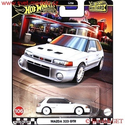 Autko HOT WHEELS PREMIUM BOULEVARD HRT59 MAZDA 323 GTR WHITE