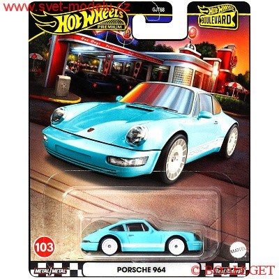 Autko HOT WHEELS PREMIUM BOULEVARD HRT73 PORSCHE 964 GREEN