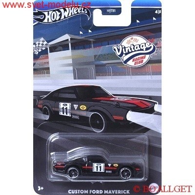 AUTKO HOT WHEELS VINTAGE RACING CLUB HRV06 CUSTOM FORD MAVERICK BLACK