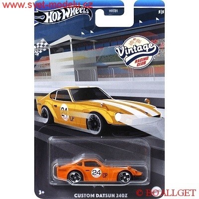 AUTÍČKO HOT WHEELS VINTAGE RACING CLUB HRV10 CUSTOM DATSUN 240Z ORANGE