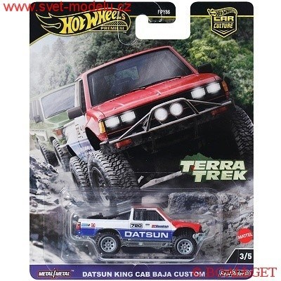 Autíčko HOT WHEELS PREMIUM TERRA TREK HRV71 DATSUN KING CAB BAJA CUSTOM 