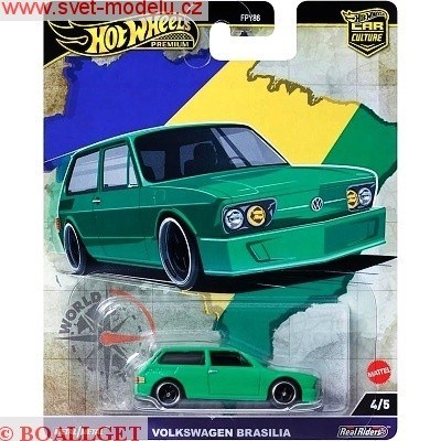 Autko HOT WHEELS PREMIUM HRV82 CAR CULTURE Volkswagen Brasilia green