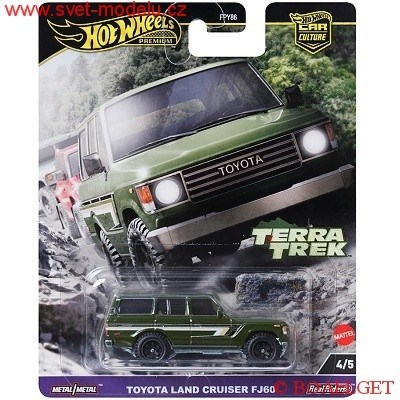 Autko HOT WHEELS PREMIUM TERRA TREK HRV88 TOYOTA LAND CRUISER FJ60 GREEN
