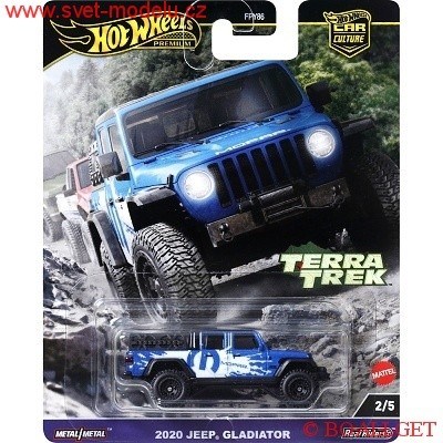 Autíčko HOT WHEELS PREMIUM TERRA TREK HRV91 JEEP GLADIATOR 2020 BLUE