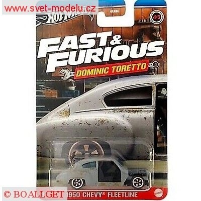 AUTKO HOT WHEELS FAST & FURIOUS RYCHLE A ZBSILE DOMINIC TORETTO HRW49 CHEVY FLEETLINE 1950 GREY