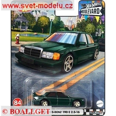 AUTÍČKO HOT WHEELS PREMIUM HWW12 BOULEVARD MERCEDES-BENZ 190 E 2,5-15
