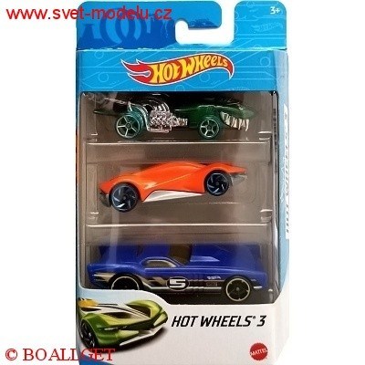 HOTWHEELS AUTÍČKA 3-PACK