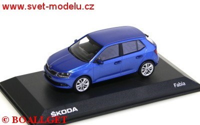 KODA FABIA III RACE BLUE 1:43 I-SCALE