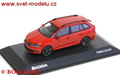 KODA FABIA III COMBI CORRIDA RED 1:43 I-SCALE