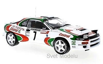 TOYOTA CELICA GT4 TURBO 4WD ST185 TEAM CASTROL No. 7 J. KANKKUNEN - J. PIIRONEN RALLY MONTECARLO 1993