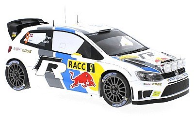 VOLKSWAGEN POLO R WRC No.9 A. MIKKELSEN / M. MARKULA RALLY CATALYNYA 2013 WITH NIGHT LIGHTS