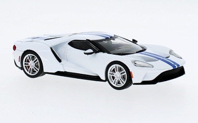 FORD GT 2017 WHITE / BLUE STRIPES