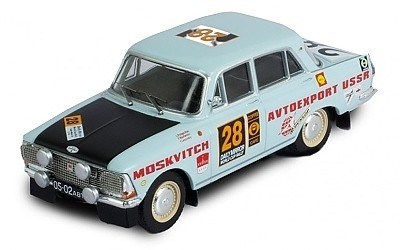 MOSKVIČ 412 #28 L.POTAPCIKAS-Y.LESOVSKIY-E.BAZHENOV RALLY LONDON - MEXICO 1970