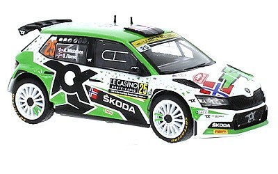 ŠKODA FABIA RALLY2 EVO #25 A. MIKKELSEN / O. FLOENE RALLY2 RALLYE MONTE-CARLO 2021