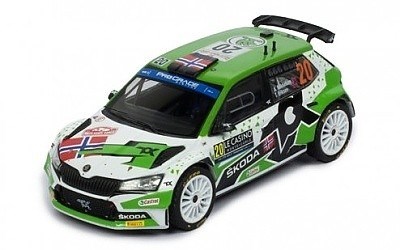 ŠKODA FABIA RALLY2 EVO #20 A.MIKKELSEN - E.TORSTEIN WINNER WRC2 RALLYE MONTE-CARLO 2022
