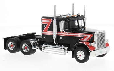 TAHAČ NÁVĚSŮ Freightliner FLC 120 64 T 1977 black / red