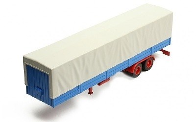NVS TRUCK TRAILER WITH CANVAS COVER - GREY/BLUE