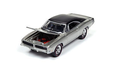 DODGE CHARGER R/T 1969 SILVER 