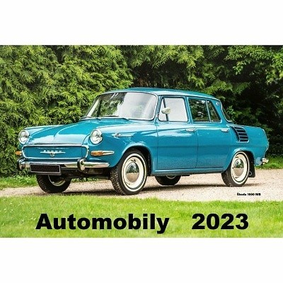 Kalendář nástěnný A4 AUTOMOBILY 2023