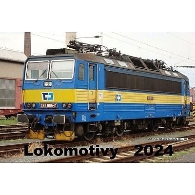 Kalendář nástěnný A4 LOKOMOTIVY 2024