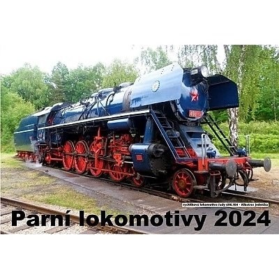 Kalendář nástěnný A4 PARNÍ LOKOMOTIVY 2024