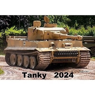 Kalendář nástěnný A4 TANKY 2024