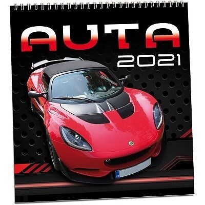 Kalendář Auta 2021 -  nástěnný měsíční