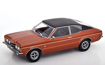 FORD TAUNUS GXL COUPE 1971 BROWN METALLIC / VINYL ROOF BLACK