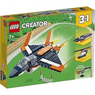 LEGO CREATOR 31126 NADZVUKOV TRYSK 3 v 1