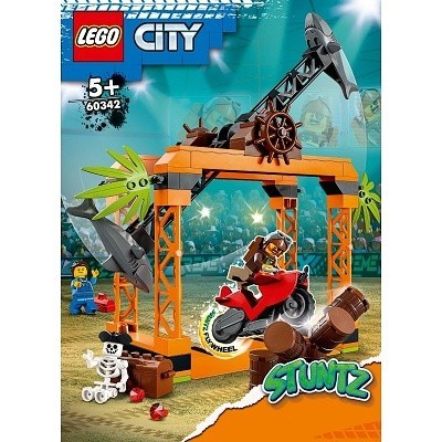 LEGO CITY 60342 STUNTZ KASKADÉRSKÁ VÝZVA S ŽRALOKY