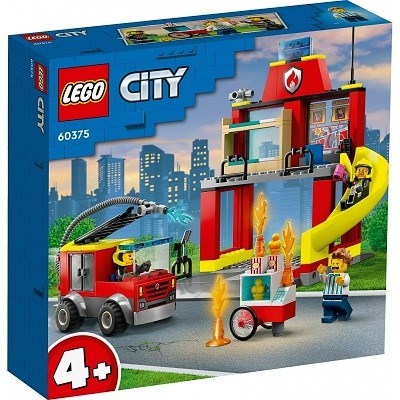 LEGO CITY 60375 HASIČSKÁ STANICE S AUTEM
