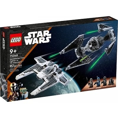 LEGO STAR WARS 75348 MANDALORIAN FANG FIGHTER vs TIE INTERCEPTOR