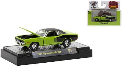 PLYMOUTH CUDA 383 1971 GREEN
