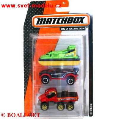 AUTÍČKO MATCHBOX 3-PACK