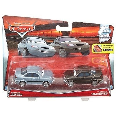 CARS 3 CARS DAREDEVIL GARAGE HEATHER DRIFENG A MICHELLE MOTORETTA 2-PACK