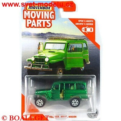 AUTÍČKO MATCHBOX MOVING PARTS JEEP WILLY WAGON 1962 GREEN