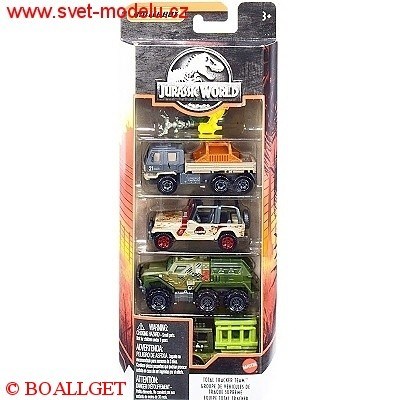 AUTÍČKA MATCHBOX 5-PACK JURSKÝ PARK TOTAL TRACKER TEAM
