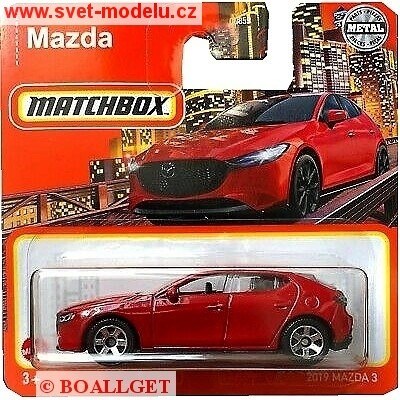 AUTÍČKO MATCHBOX MAZDA 3 2019